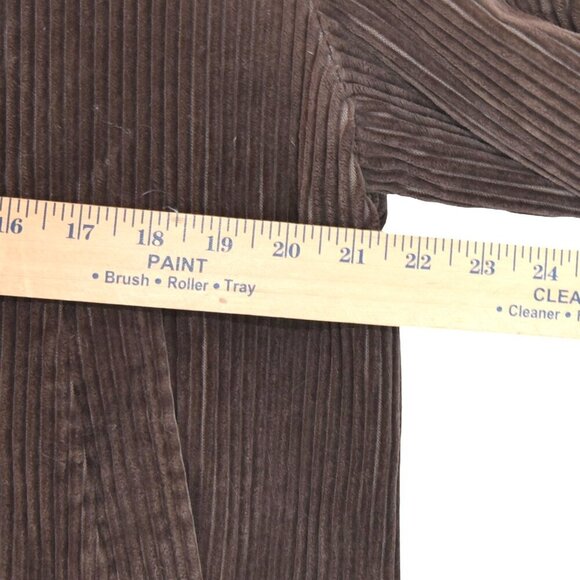 Benetton Brown Corduroy Coat Size Italian 40 Mod Academia 70s Retro - Picture 5 of 7